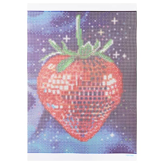 8.5" x 11" Strawberry Diamond Art Kit with Wooden Frame by Make Market®